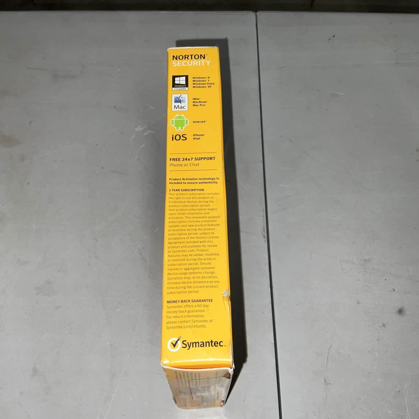 Norton by Symantec SECURITY for PC, Mac, smartphone or tablet (SEALED)