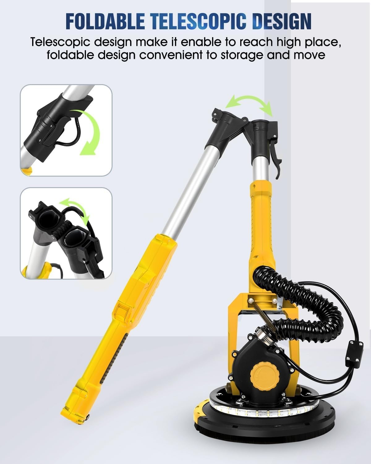 Electric Drywall Sander with Vacuum Dust Collection