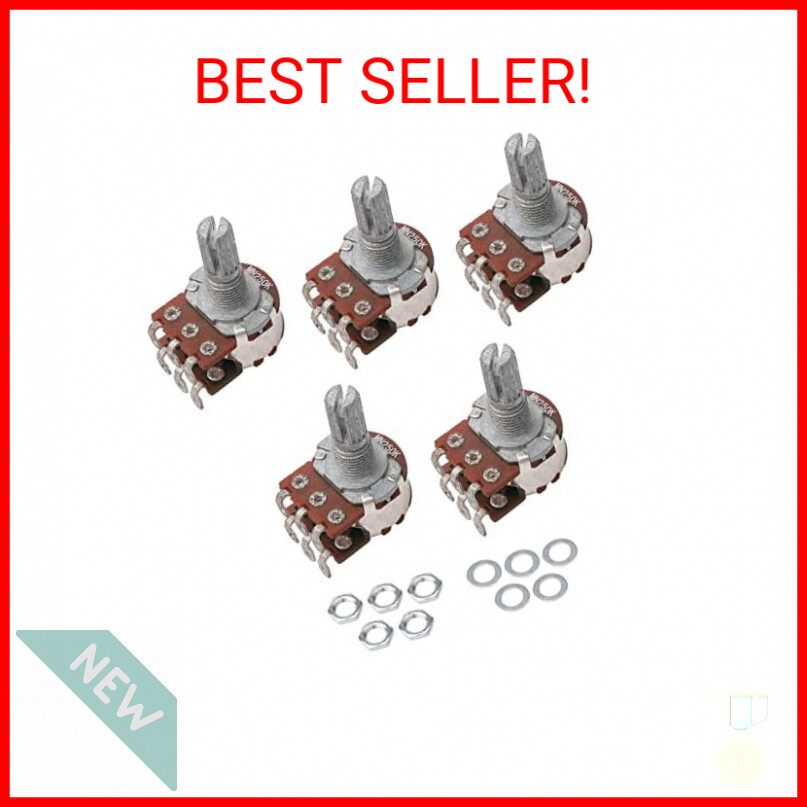 5 Pack Dual Deck MN250k Blend Balance Pickups Potentiometer Audio Pots Guitar Vo