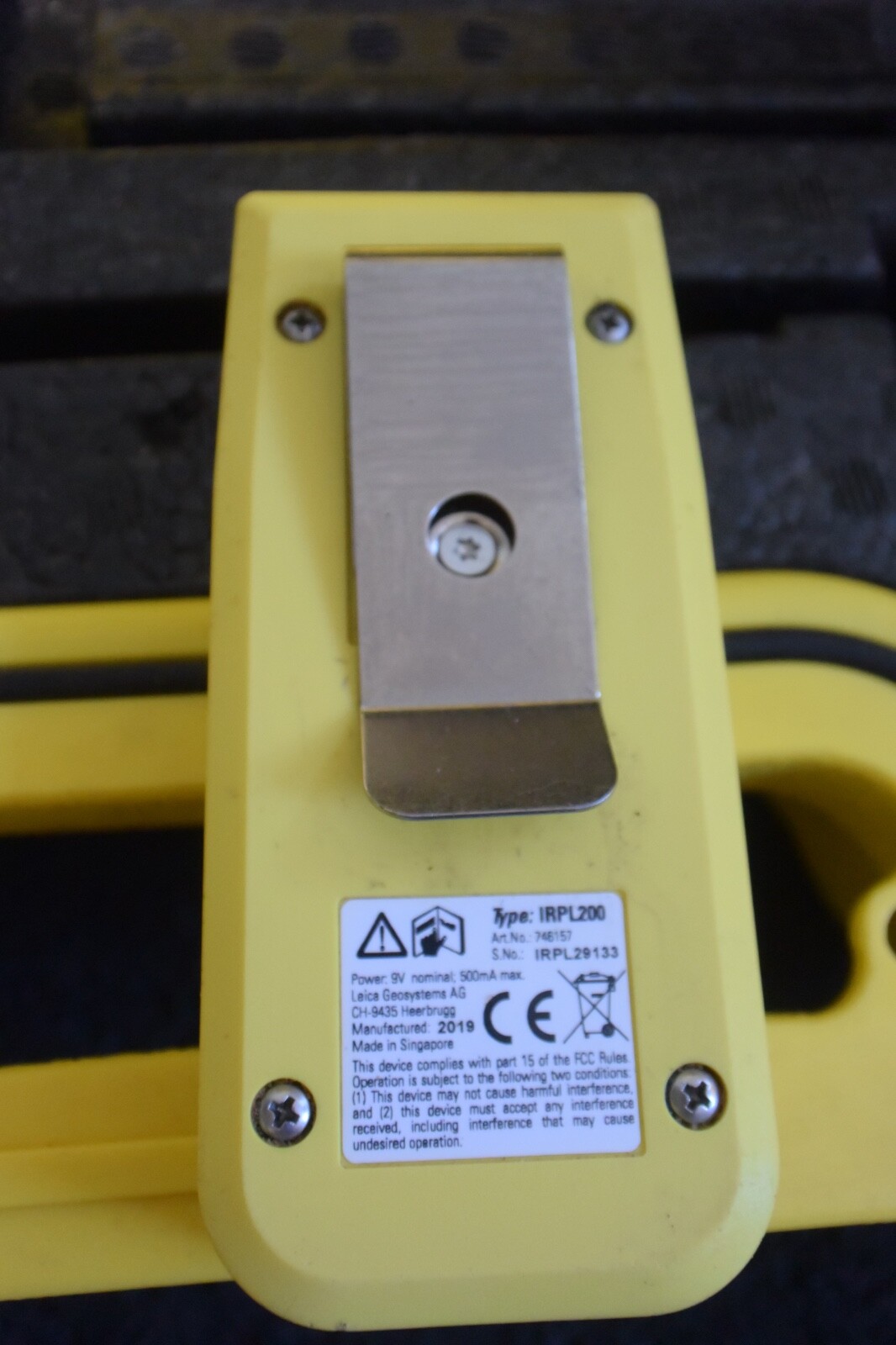 Leica Model Piper 200G Green Beam Straight Pipe Laser with 4 Sets of Legs CLEAN!