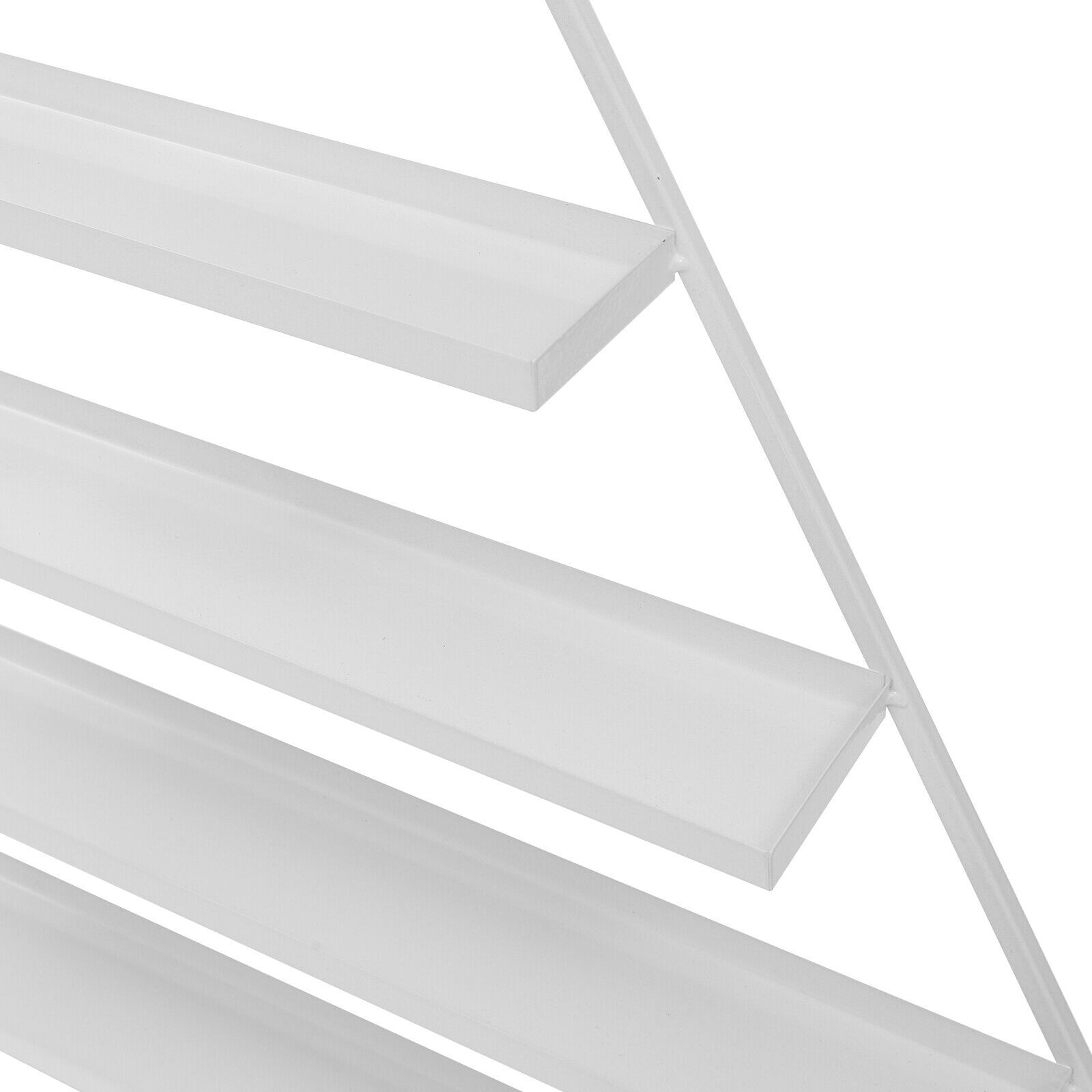 5-Tier Triangular Wall-Mounted Nail Polish Display Rack - 3 Pieces