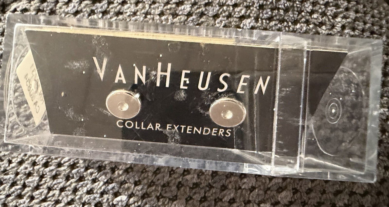 Van Heusen Shirt Collar Cuff Extenders Silver