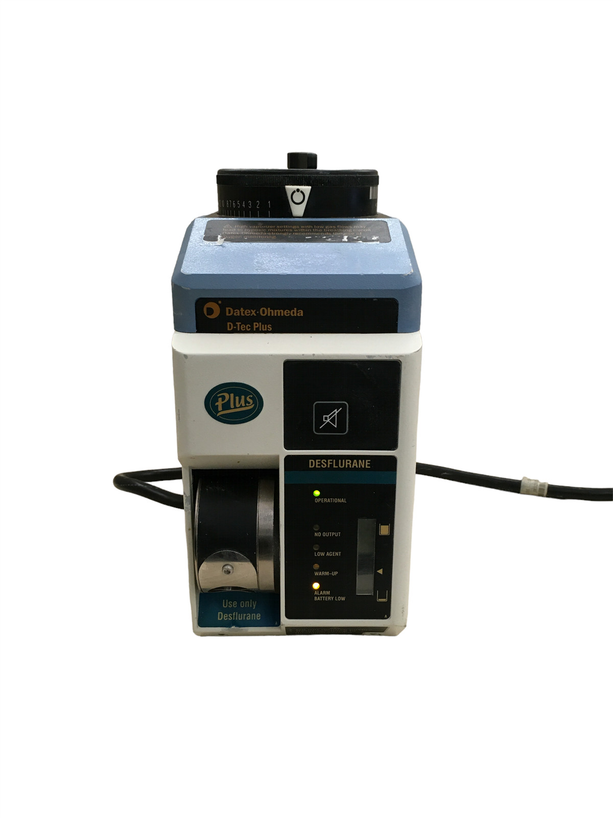 Datex-Ohmeda D-Tec Plus DESFLURANE Vaporizer
