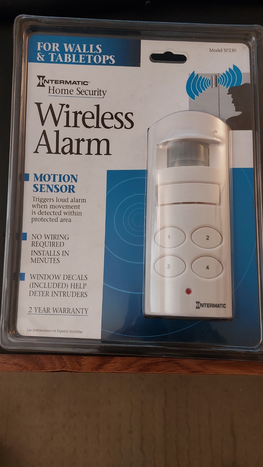 Intermatic Wireless Alarm with Motion Sensor (new)