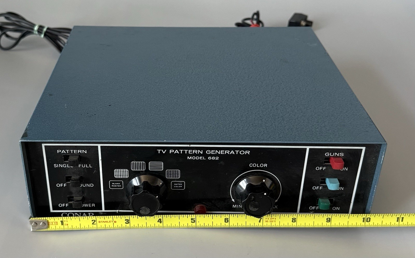 Power Tested Only — Conar TV Pattern Generator Model 682 — See Description
