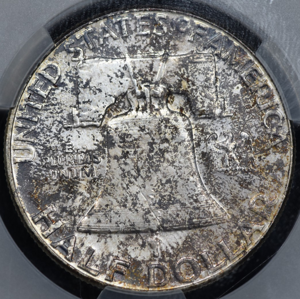 1955 Ben Franklin Half Dollar CAC MS66