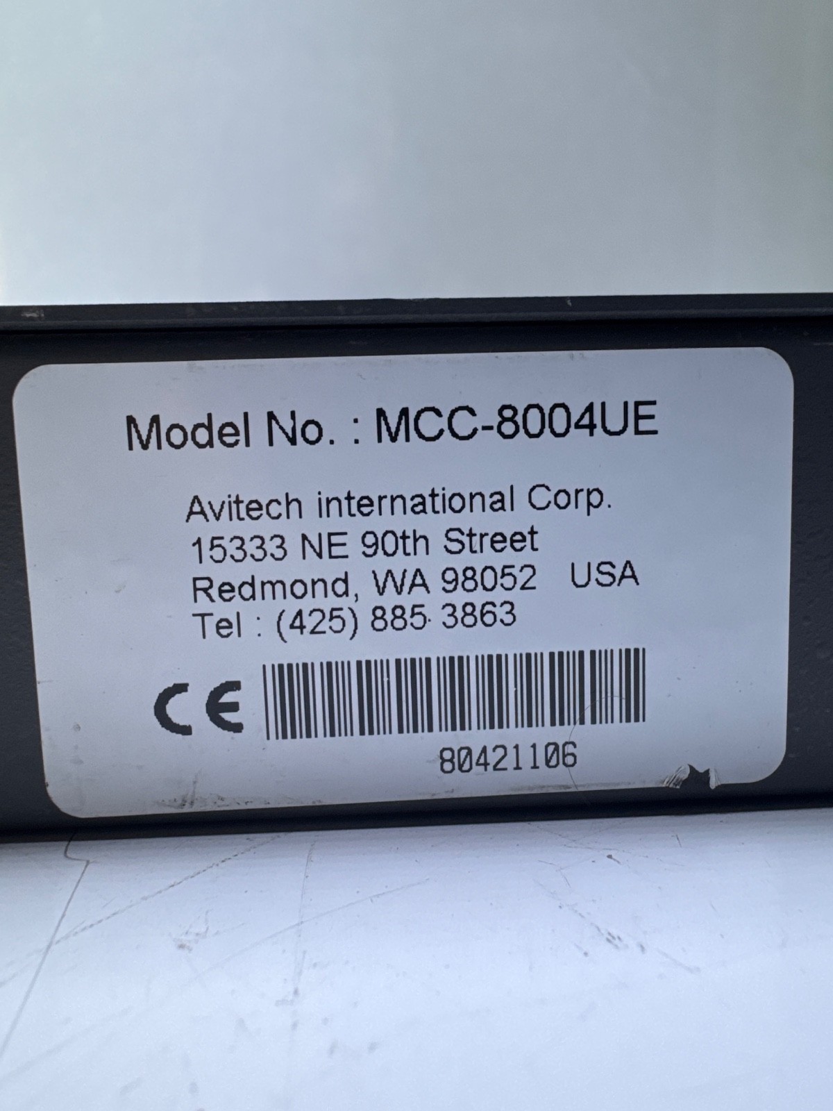 AVITECH MCC-8004UE 4 INPUT MULTIVIEWER