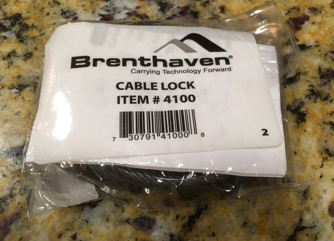 Brand New Brenthaven Laptop Cable security Lock 4100 * 2 Keys Computer Notebook