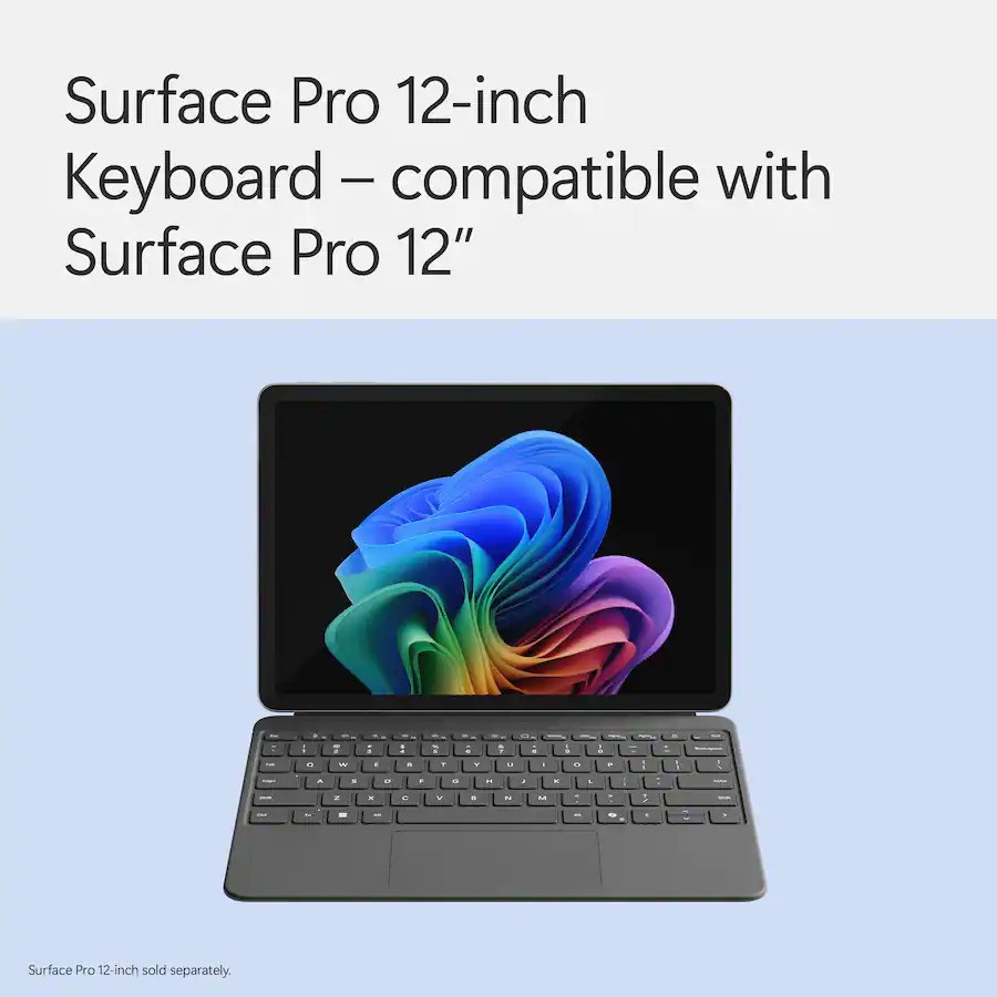 Microsoft Surface Pro 12" Keyboard Type Cover for Pro 12" with Slim Pen 2 Slate