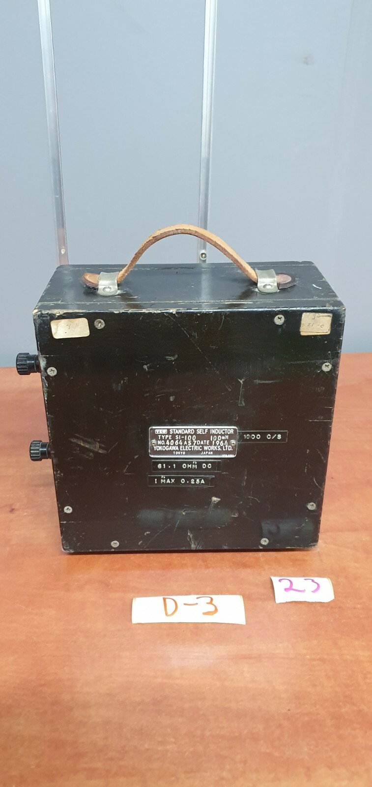 YEW YOKOGAWA ELECTRIC WORKS STANDARD SELF INDUCTOR TYPE SI-100  61.1 OHM DC