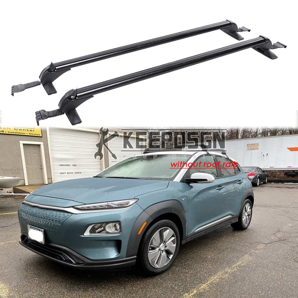 for Hyundai Kona Car Top Roof Rack Cross Bar Cargo Luggage Kayak Carrier Lock