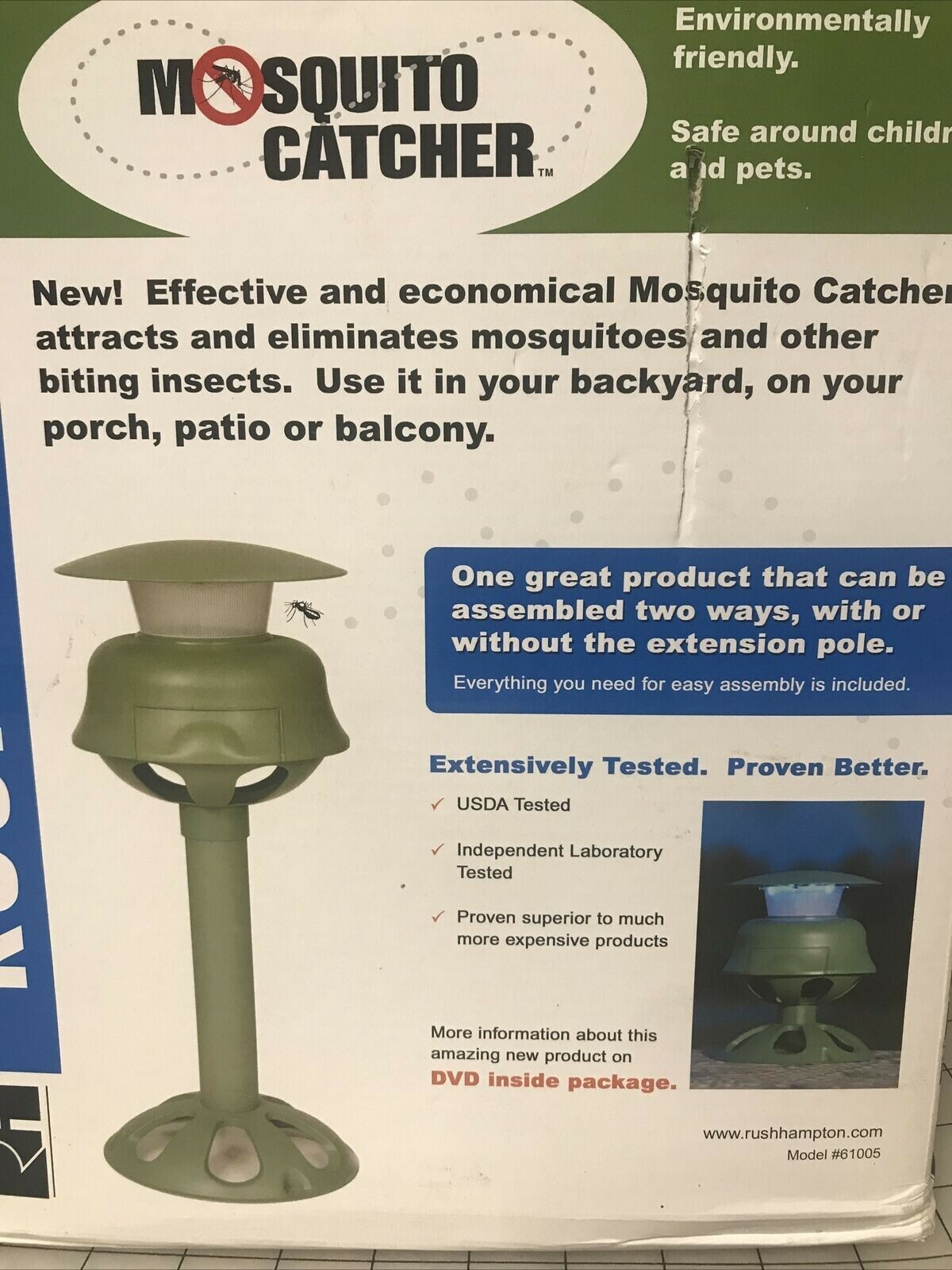 MOSQUITO CATCHER RUSH HAMPTON 61005 NEW OPEN BOX