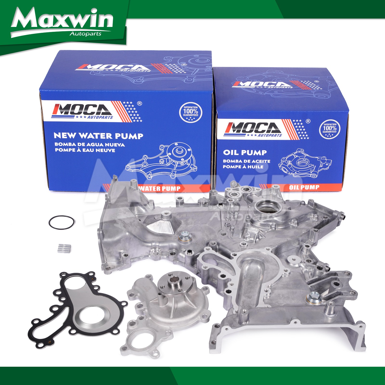 Oil Pump Water Pump Timing Cover Fit Lexus LX570 Toyota Sequoia Tundra 5.7L