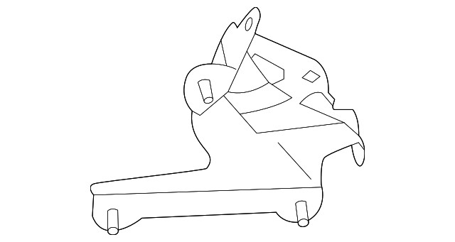 Genuine Subaru Blind Spot Radar Bracket 87617AN000