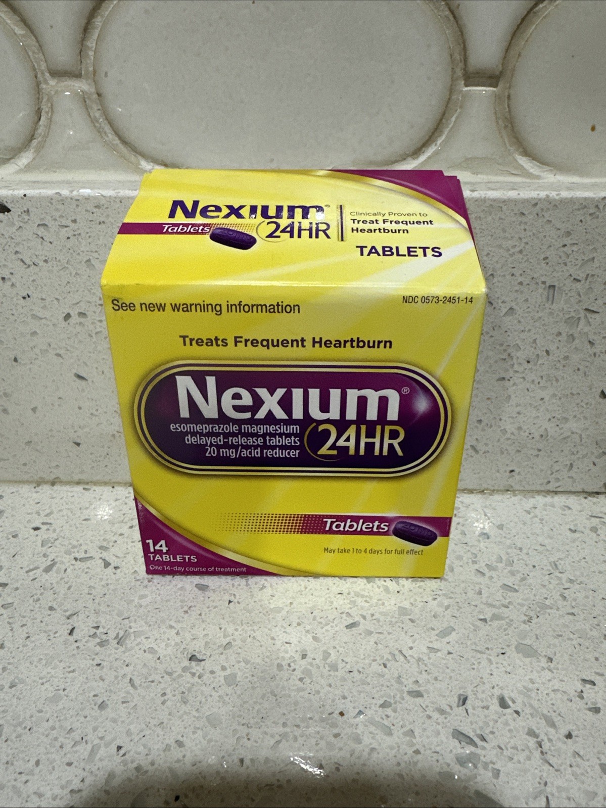 Nexium 24hr Delayed Release Heartburn Relief Tablets 14 count Exp. 11-26