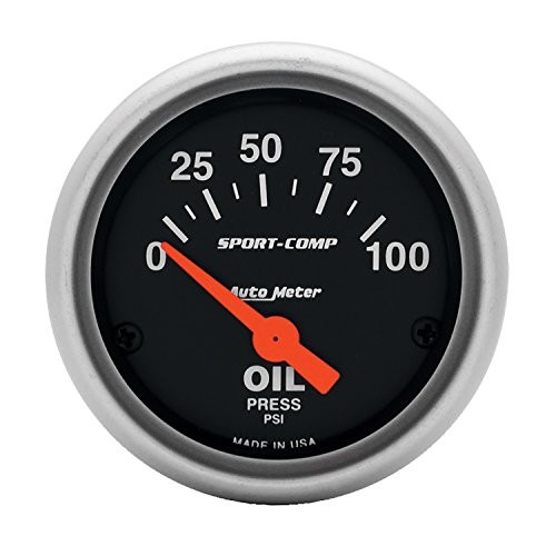 3327 Sport-Comp Electric Oil Pressure Gauge , 2-1/16" (52.4mm)