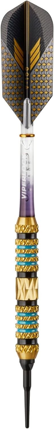 Viper Wizard Soft Tip Darts with Storage/Travel Case, Blue Rings, 18 Grams