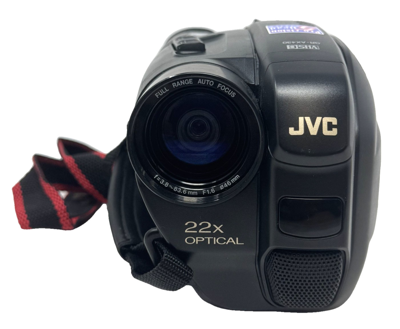 JVC GR-AX430 VHS-C Camcorder 22x Zoom Color Viewfinder FOR PARTS Broken Door