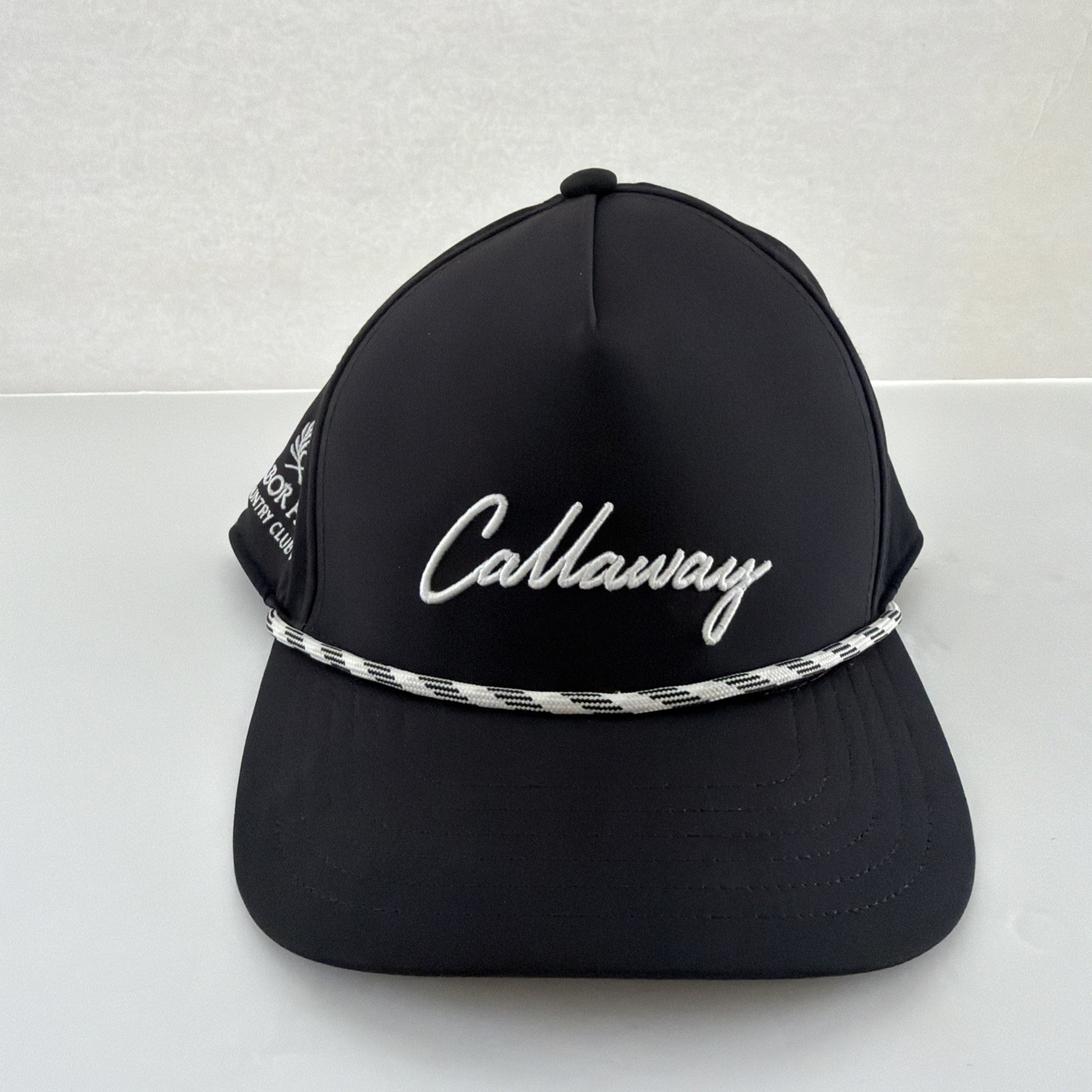 Callaway Men's Birdie Putt Rope Snapback Golf Hat Black White Casual Summer