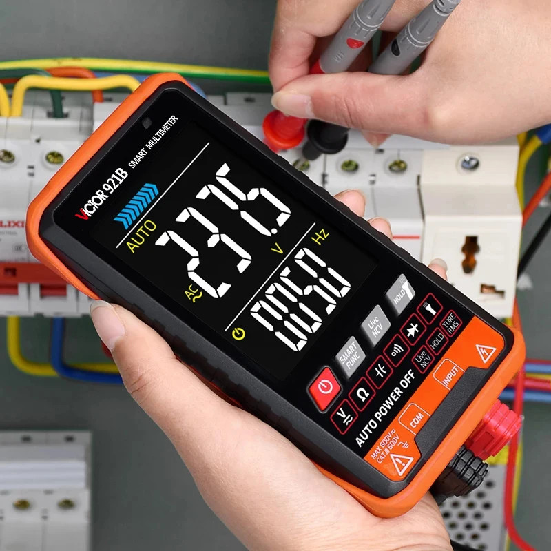 Professional Auto Range Tester Multimeter Color Screen OHM NCV Voltage Meter