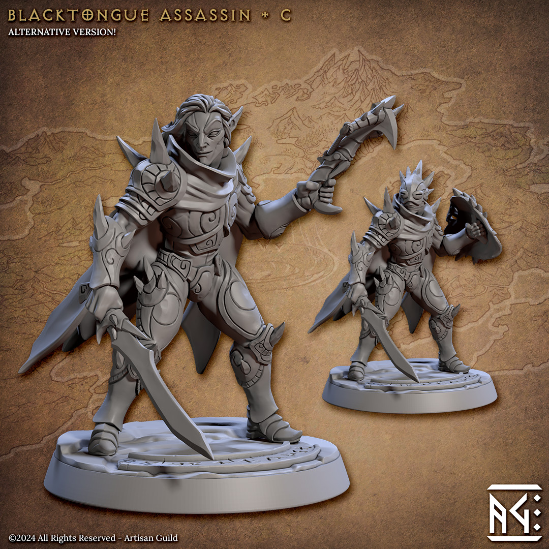 Elf Assassin C - Thief / Rogue - Artisan Guild - Dungeons and Dragons