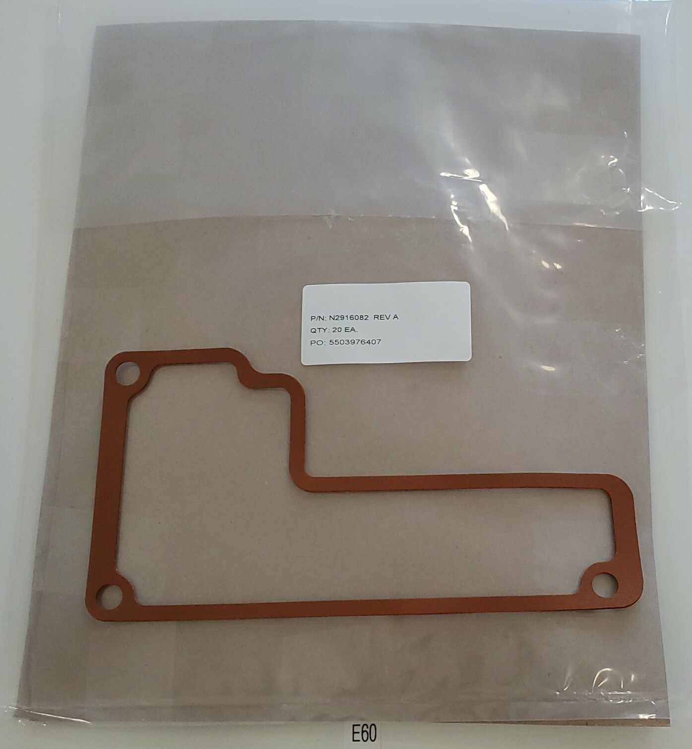 *NEW* SLEEVE OF 20 Perkin Elmer N2916082 Rev A Gasket Darwin Oven + Warranty!