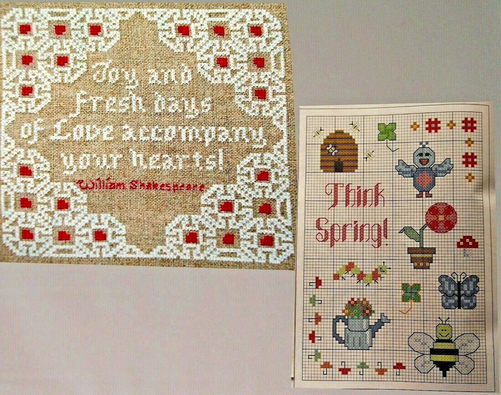 Days of Love Shakespeare Spring Delight Motifs Library CROSS STITCH PATTERNS