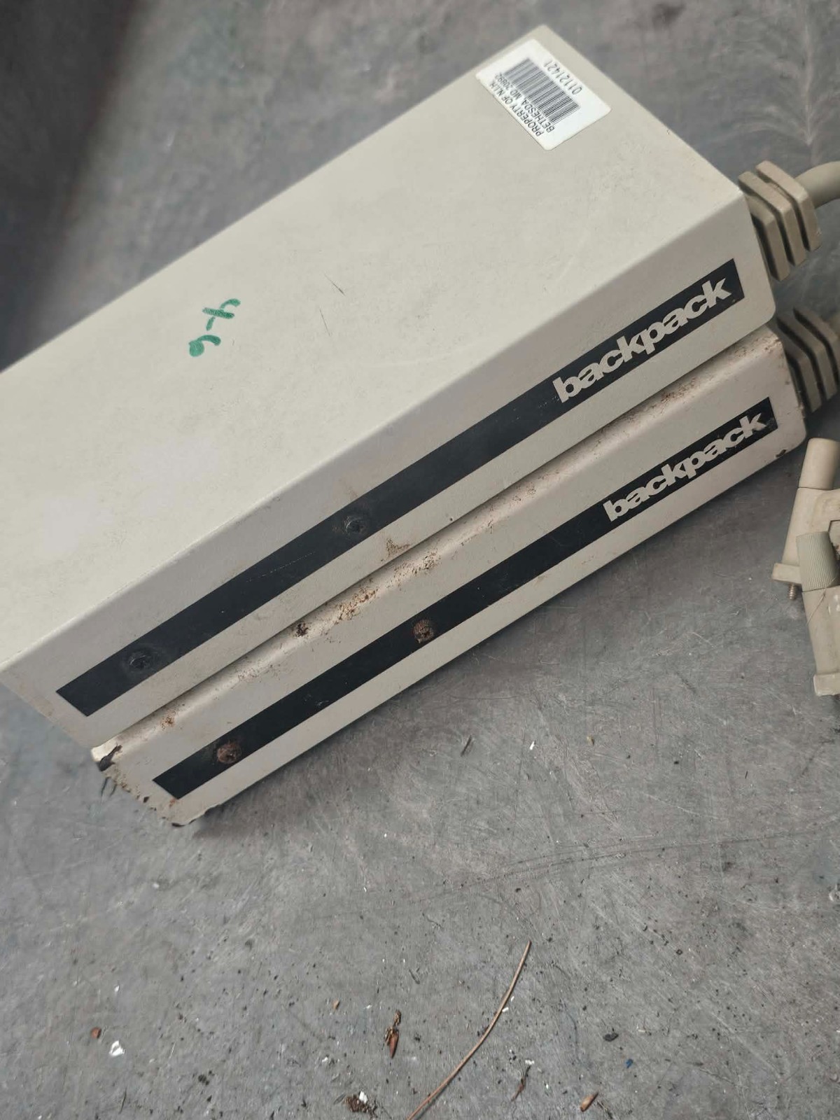 2x Lot - MicroSolutions 014350 Backpack Floppy Drive Parallel Port 1.44MB / 3.5"