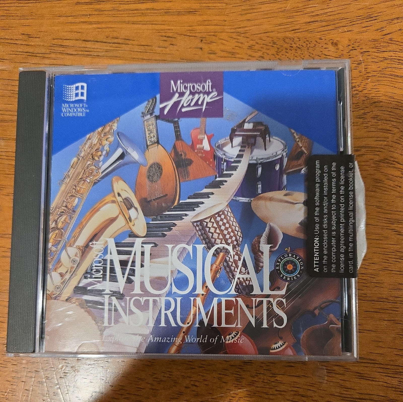 Microsoft Musical Instruments Original CD Case 1992