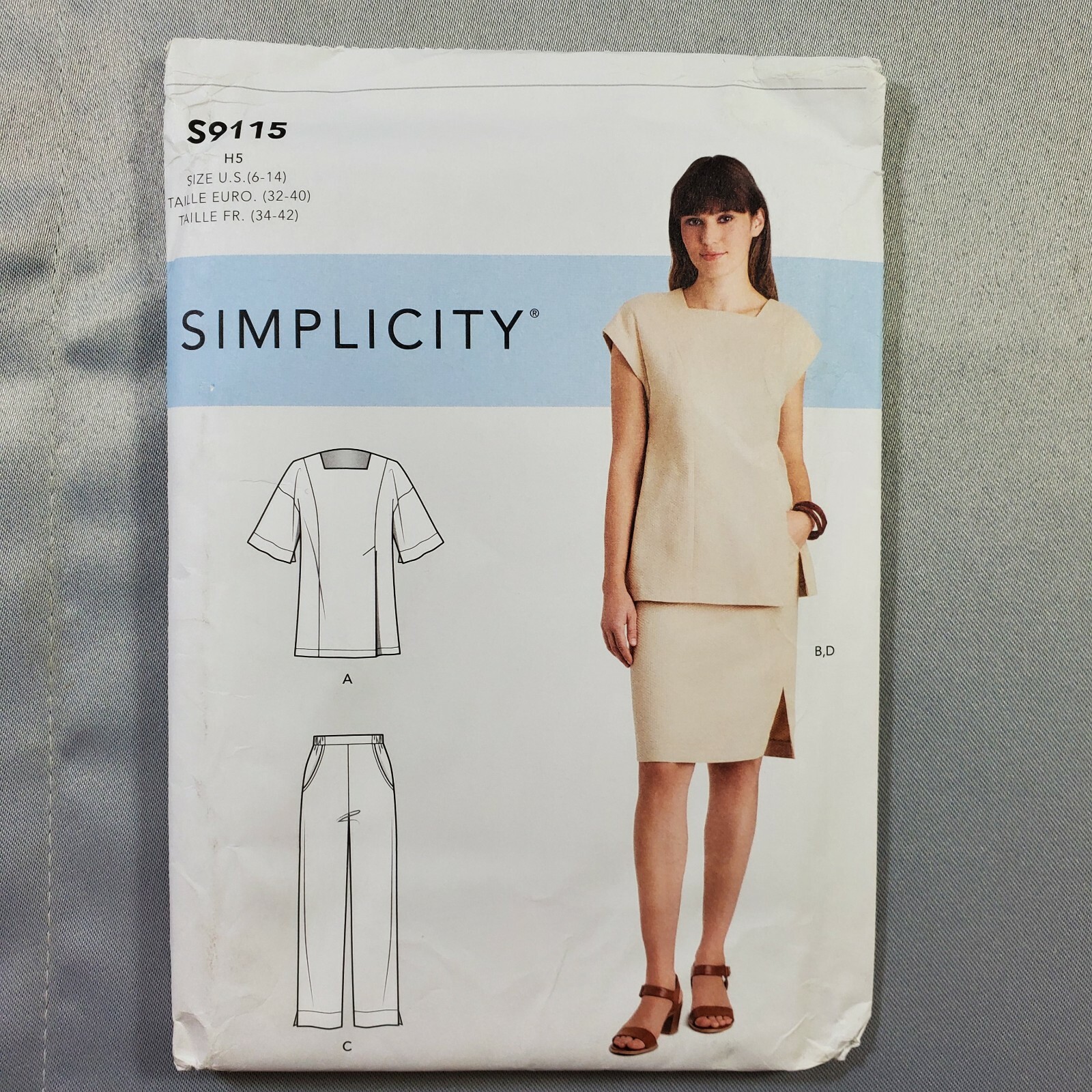 Simplicity Pattern S9115 Womens Skirt Pants Top 6 8 10 12 14 UNCUT
