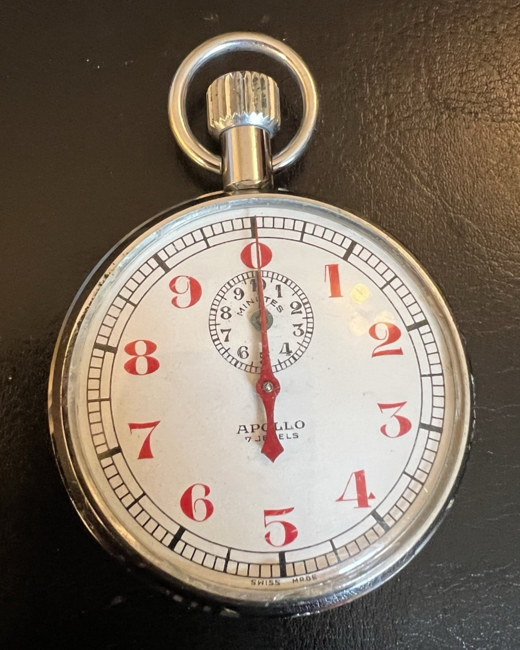 Apollo 7 Jewels Swiss Made Vintage Mechanical Wind Up Stopwatch