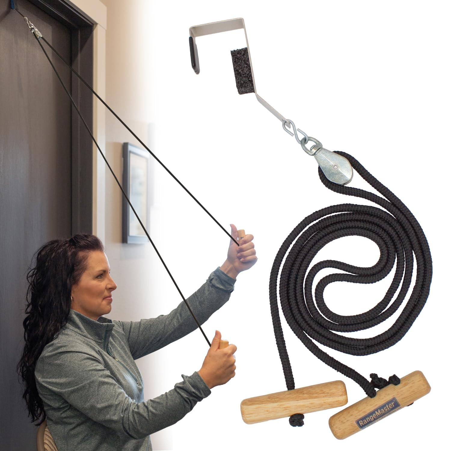 EconoRanger Shoulder Pulley for Over The Door Physical Therapy | Arm Rehab, R...