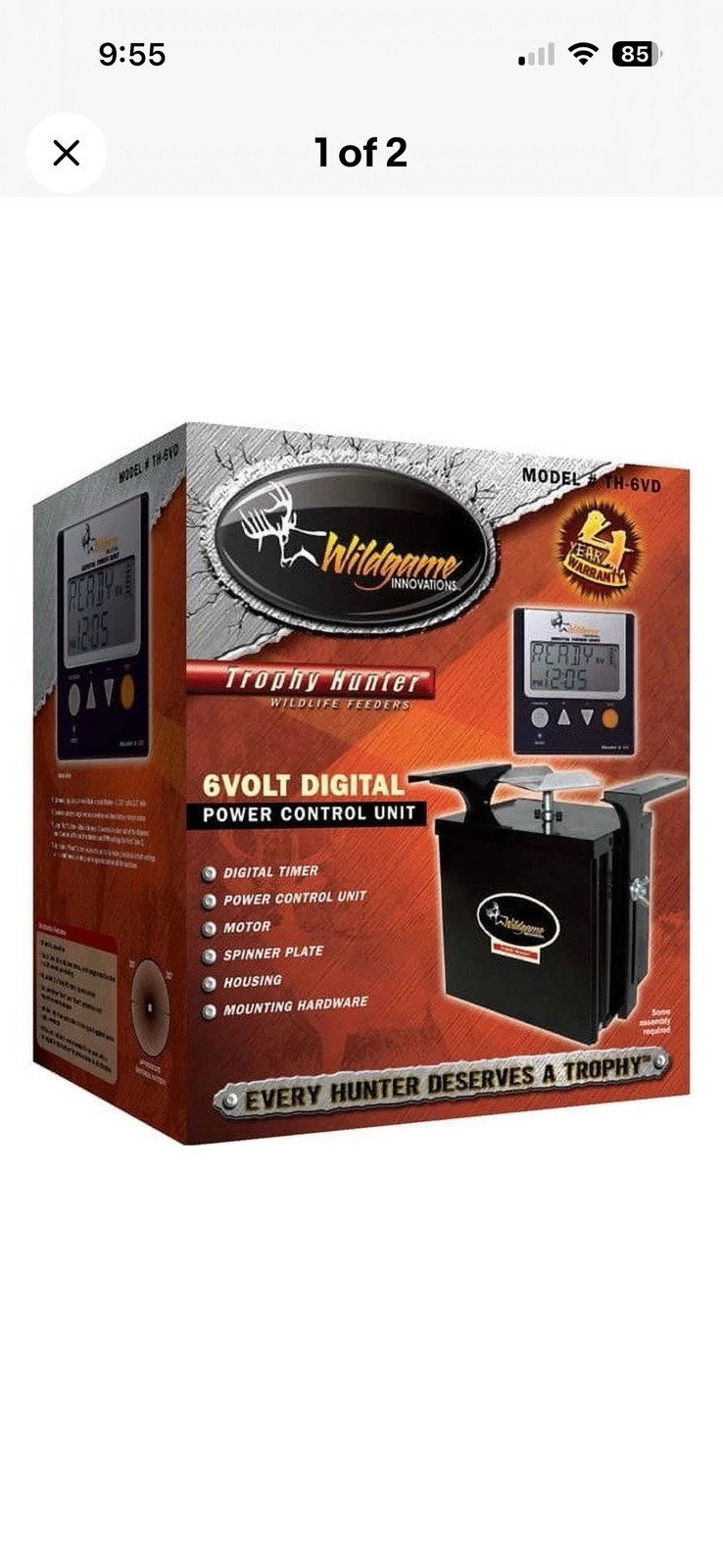 Wildgame Innovations 6V Game Feeder Kit Digital Power Control Unit (TH-6VD) NEW!