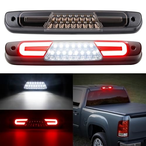 LED 3rd Third Brake Light For 2007-2014 Sierra Silverado,Smoked lens