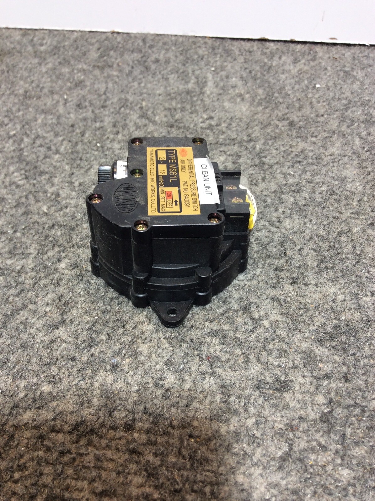 Used Yamamoto MS61L Differential Pressure Switch