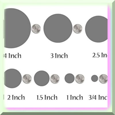 Felt Circles Assortment 56 Pieces Multiple Sizes