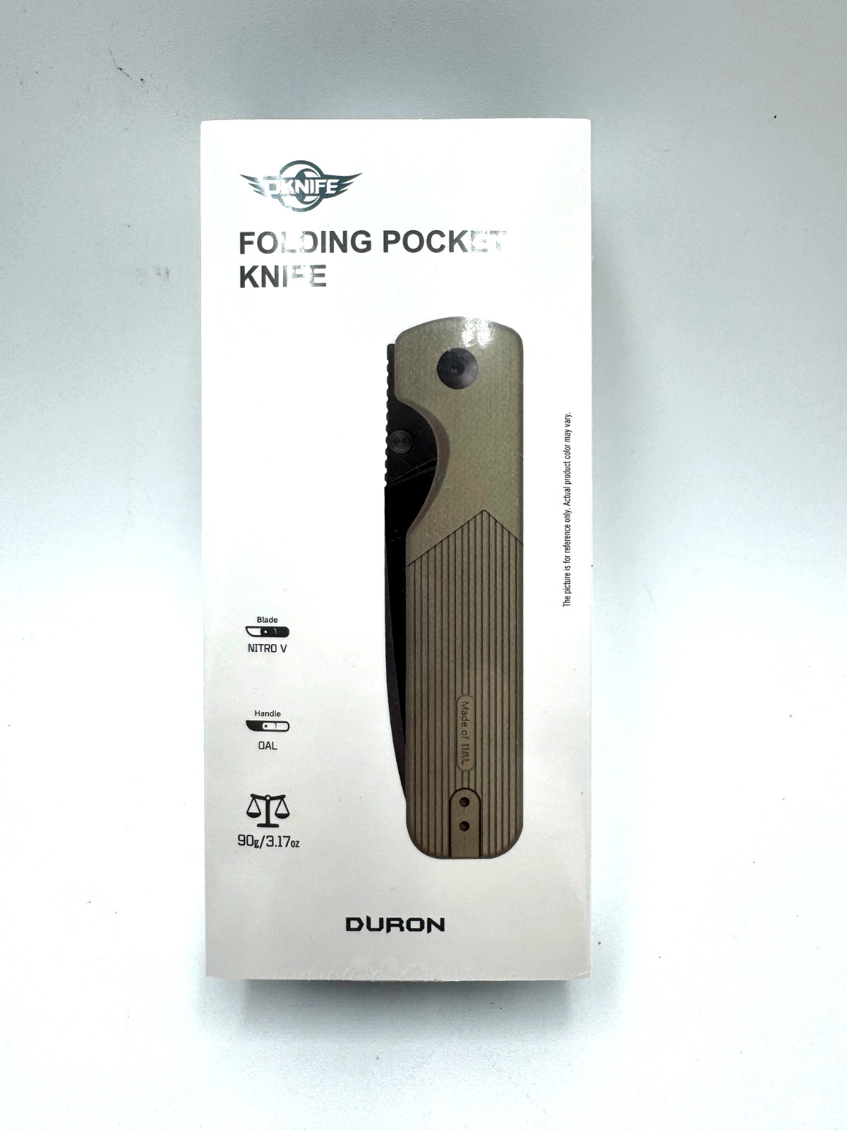 Olight Oknife Duron Olive Green Nitro-V Folding Knife w/O-Aluminum Handle