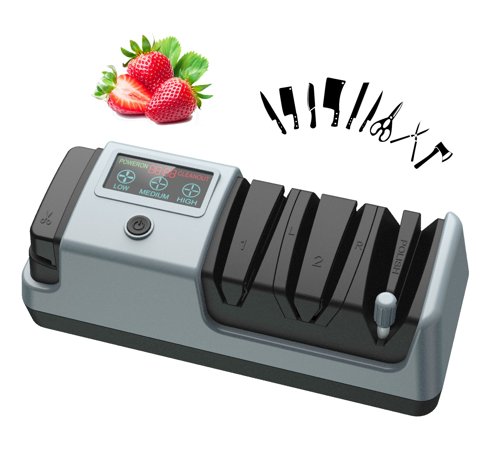 Professional Electric Knife Sharpener 3 Stage Chef Knife Scissor Sharpening