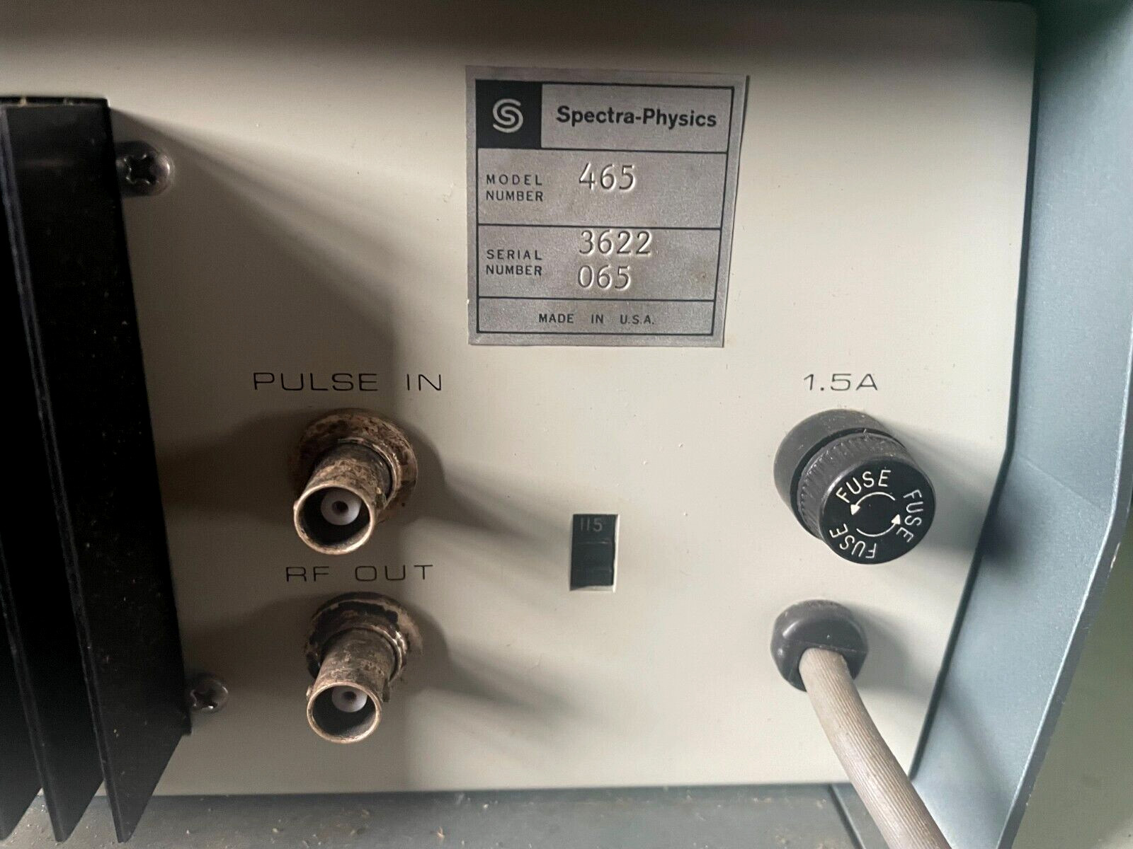 Spectra-Physics 465 Modulator Driver/RF Laser Pulser