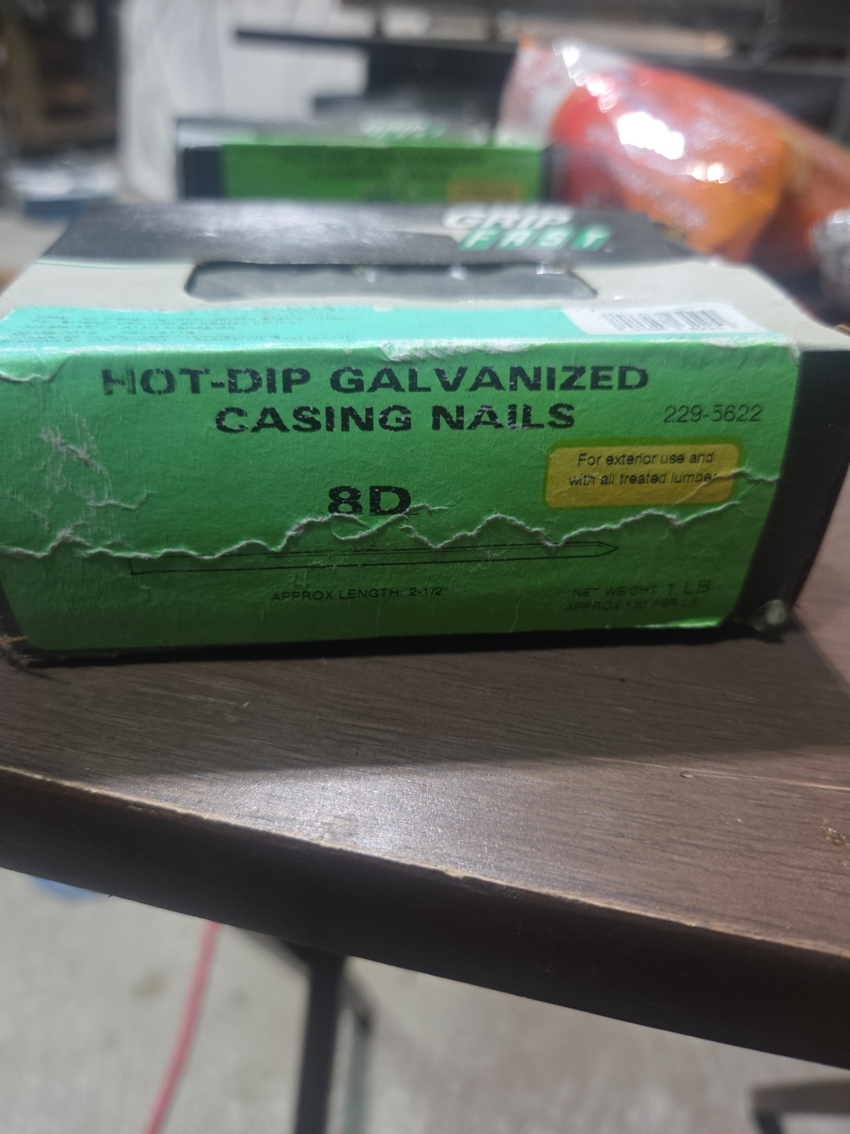 1 Lb. Grip Fast Hot-Dip Galvanized Nails 8D 2 1/2"