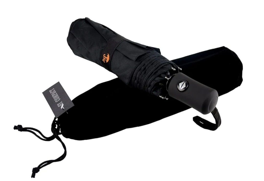 SY COMPACT Travel Umbrella Windproof Automatic Umbrellas Foldable umbrella-Black