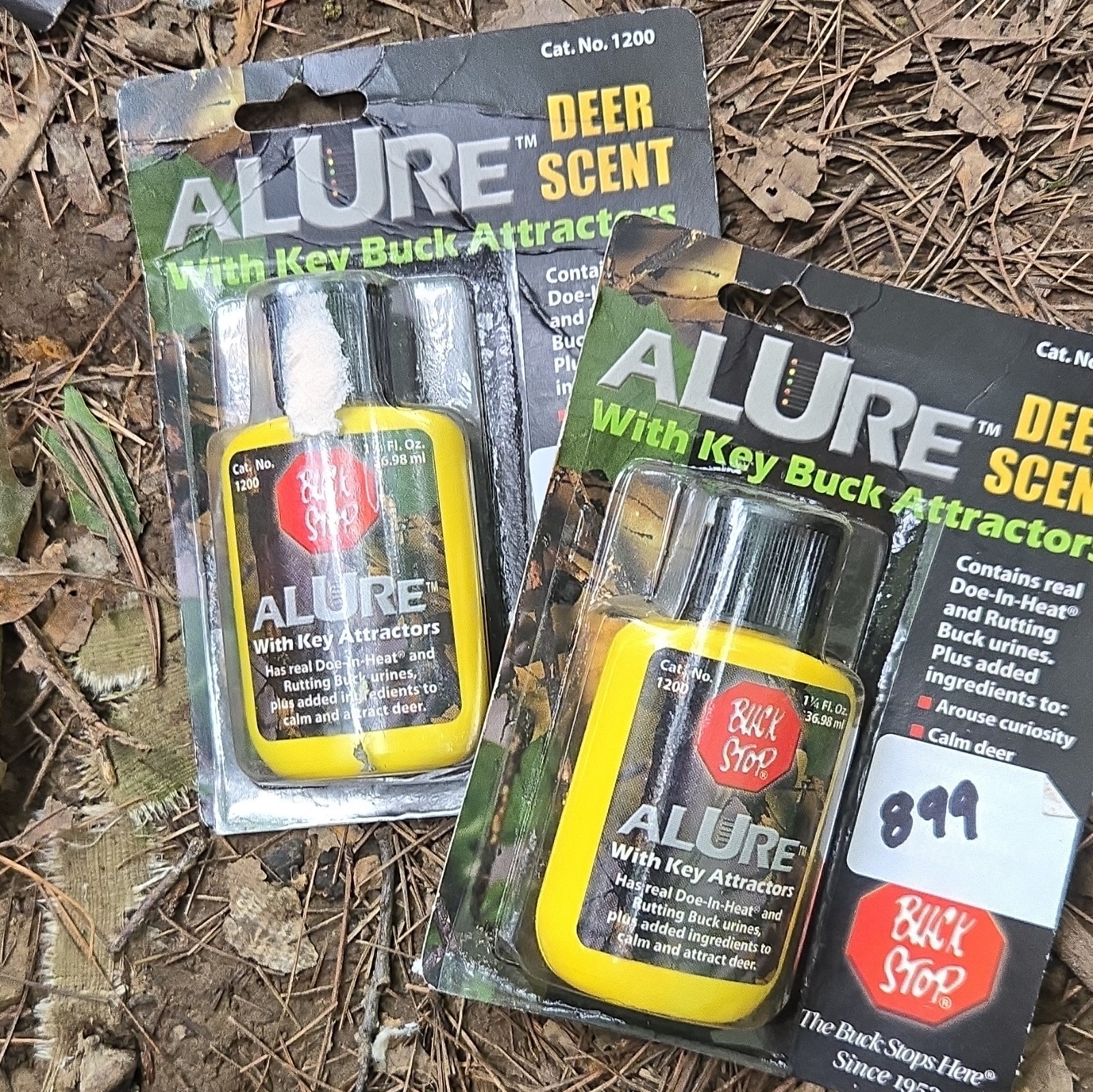 Buck Stop Alure Deer Scent Lure/Attractant w/ Key Attractors 1200 2pk 1/4
