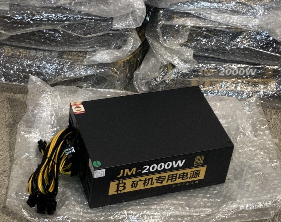 2000W Mining Rig Power Supply 8 GPU 180-240V for Bitcoin Crypto Miner US SELLER