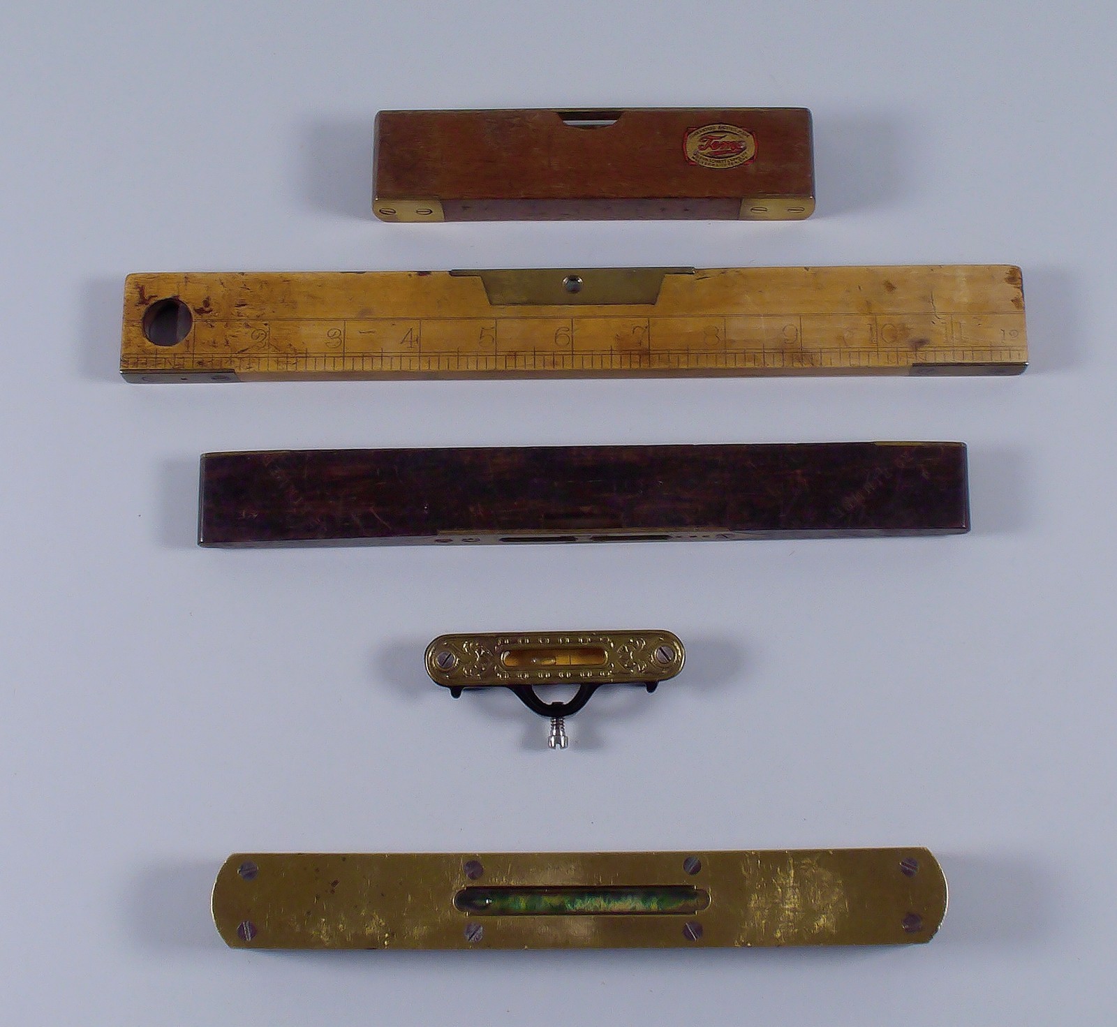 Collection of 5 Antique Levels Mathieson,Hockley Abbey,Wilson Lovatt++
