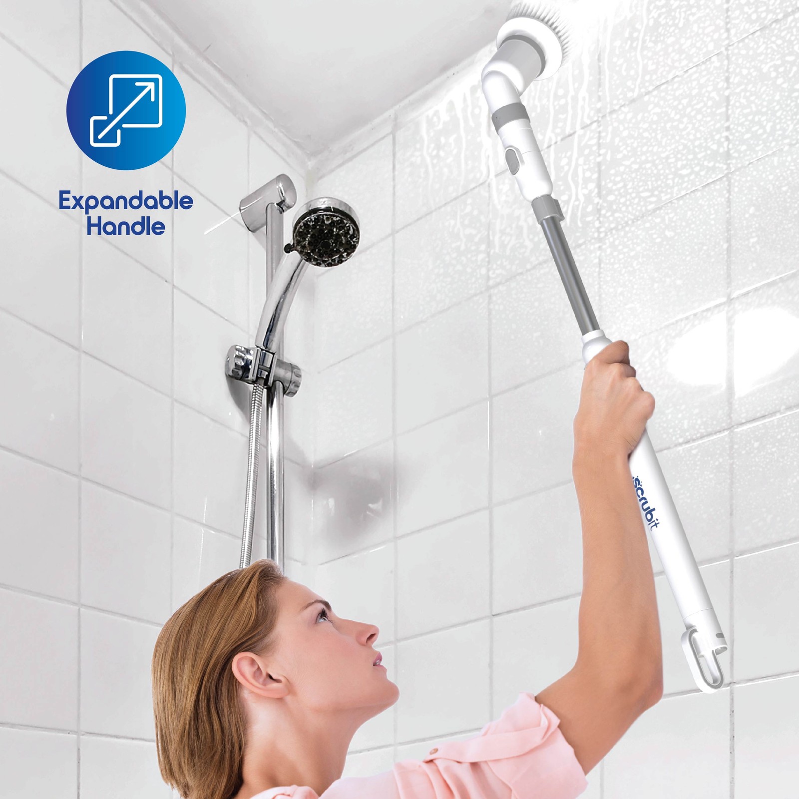 Ionvac Scrub It Electric Spin Scrubber, Multi-surface Rechargeable Cordless