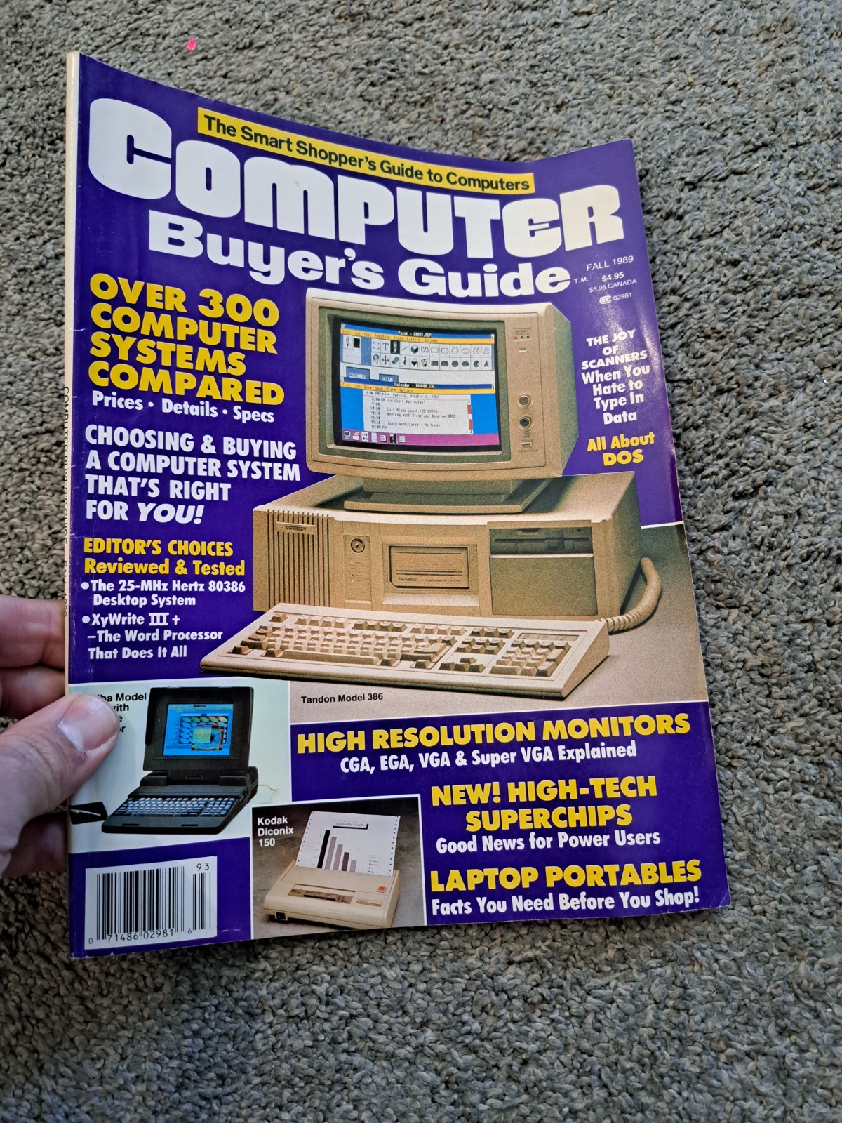 Vintage Fall 1989 Computer Buyer's Guide Toshiba Tandon Catalog