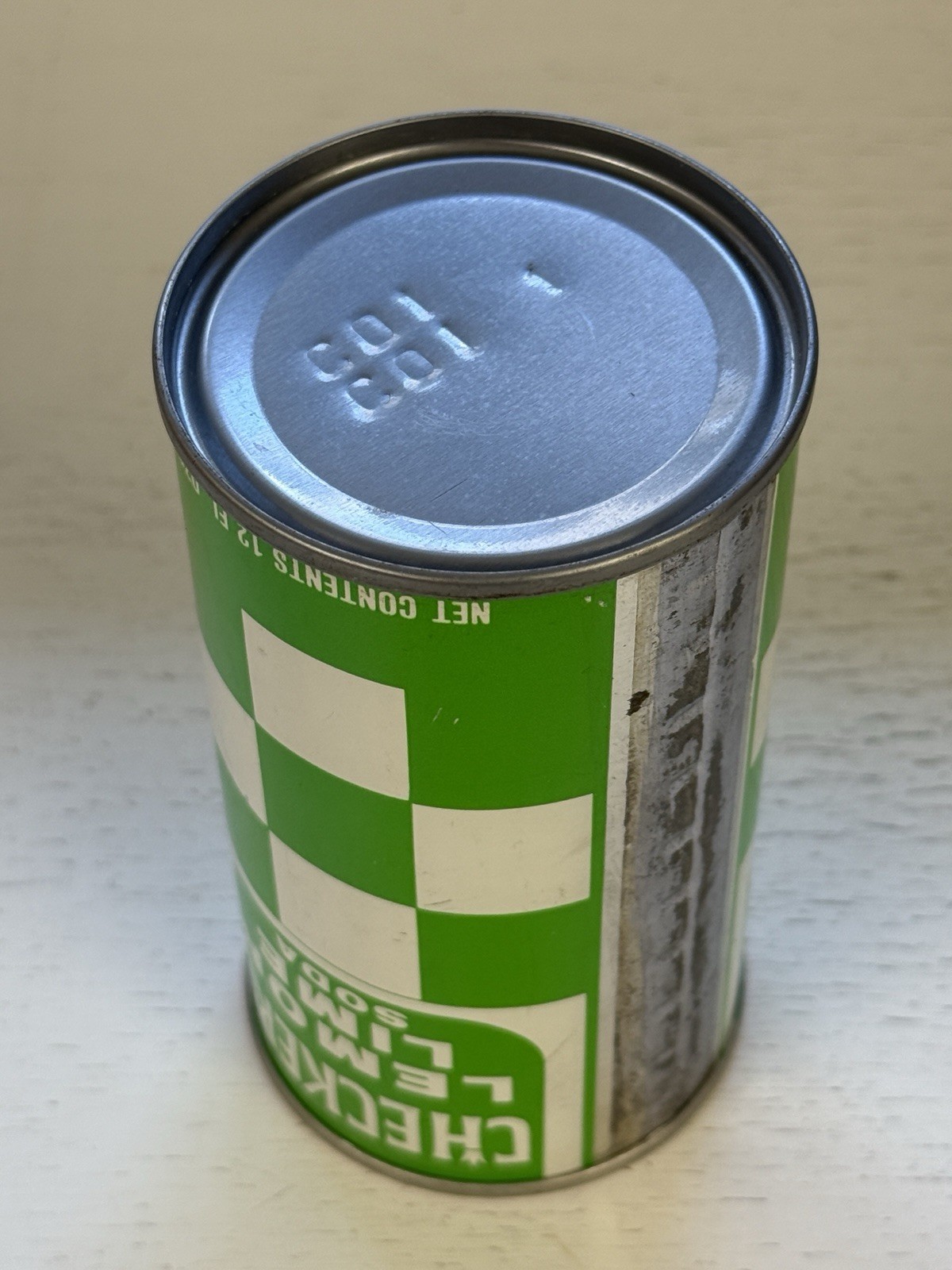 Tough Checker’s Lemon Lime Soda Can
