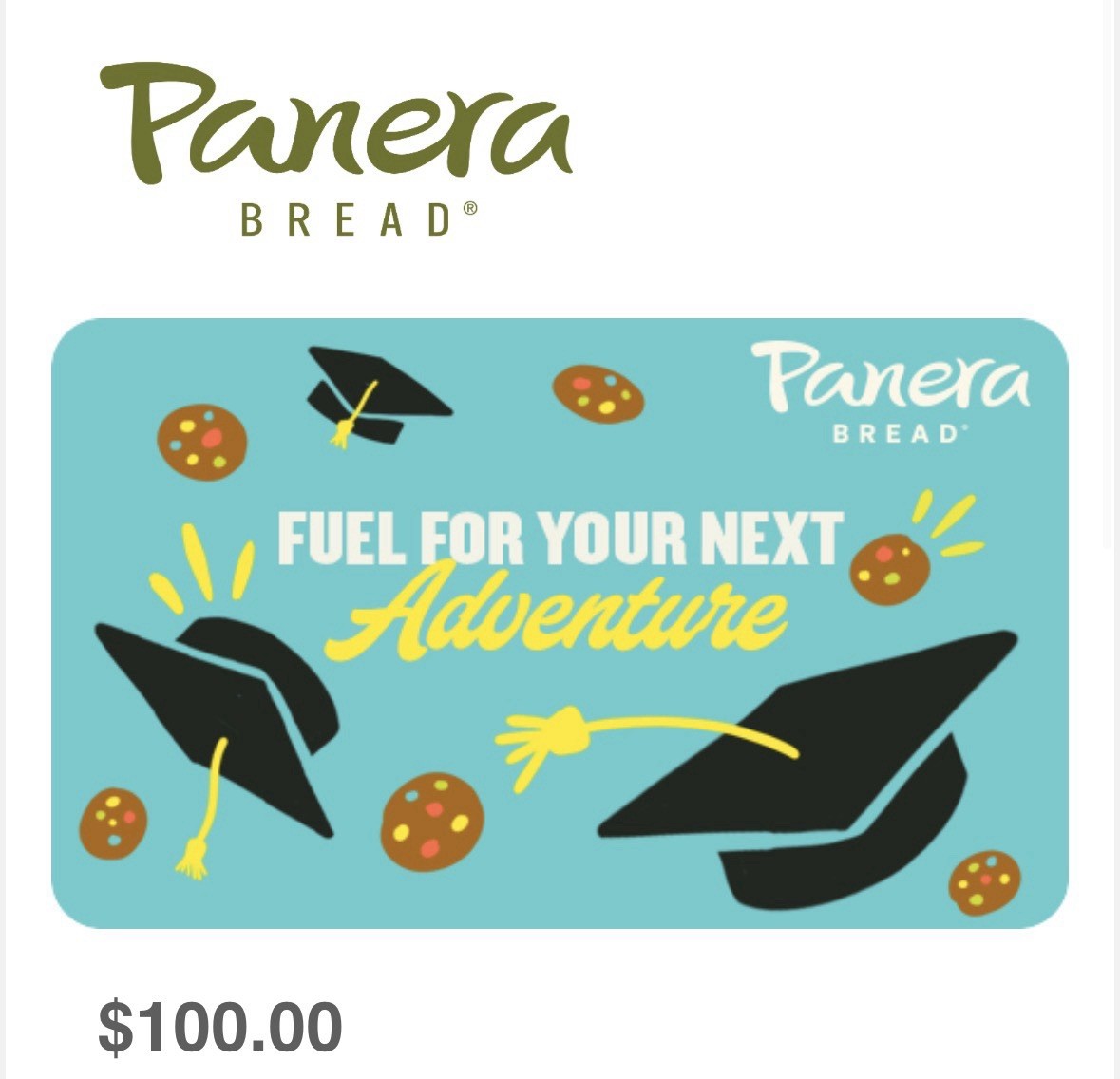 Panera Bread $100 Gift Card Food & Beverage US-Nationwide No Expiration