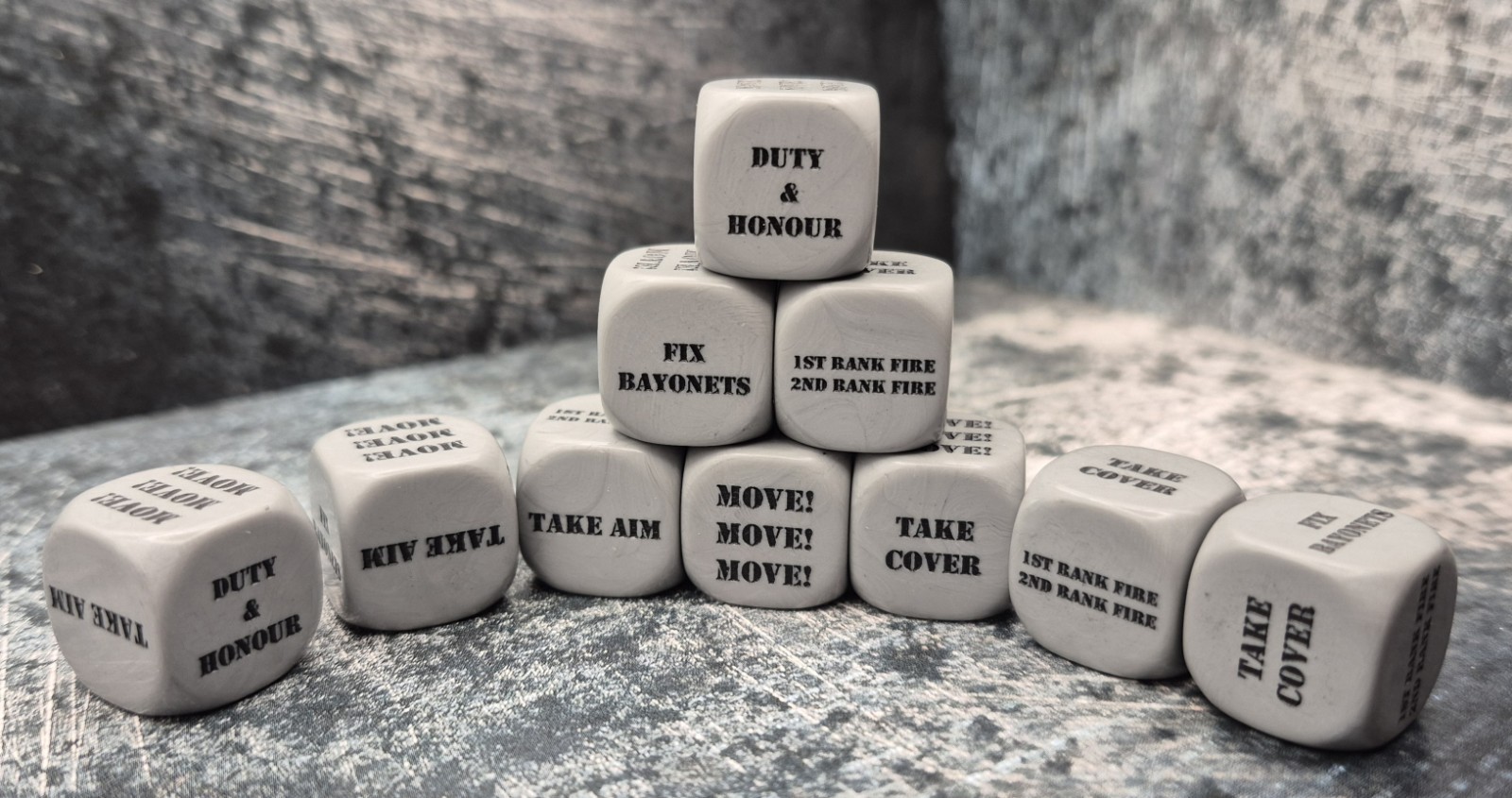 Imperial Guard Order Dice (Grey) , ideal for Tabletop Games