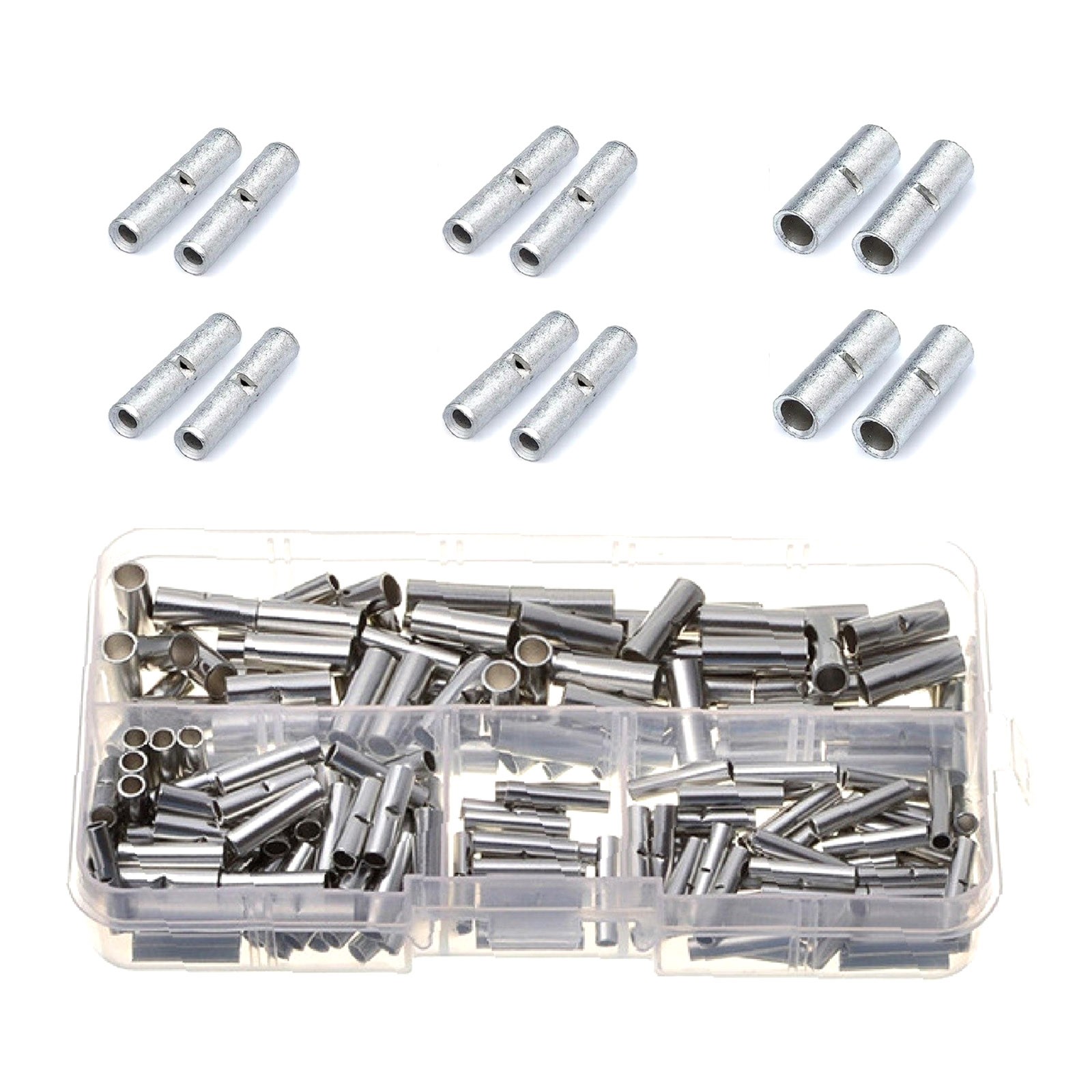 Heavy Duty Copper Butt Connectors Non-Insulated Crimp Terminals for Automotive